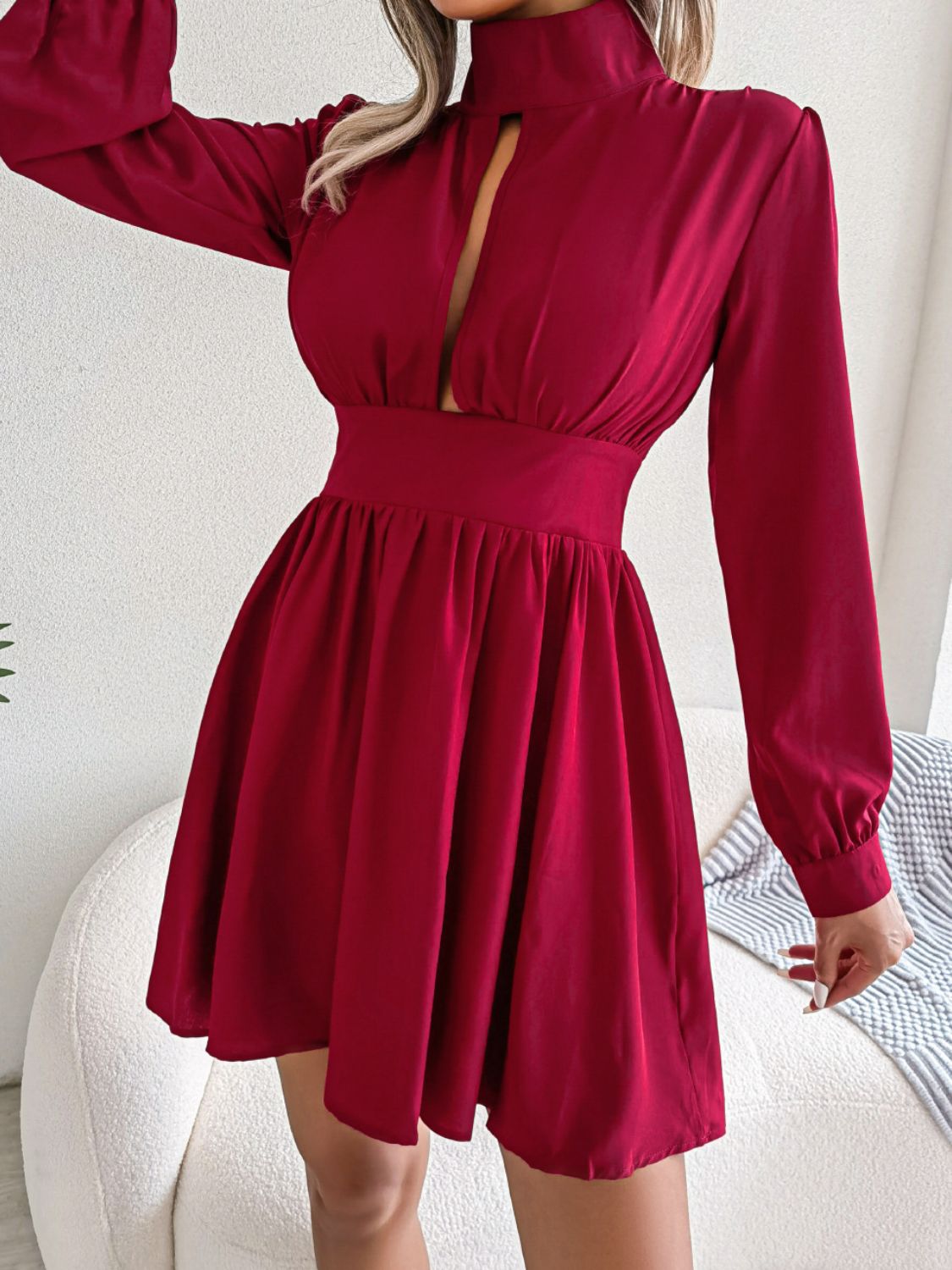 Ladies Elegant A-Line Mini Dress