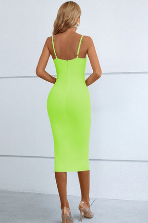 Ladies Elegant Cut Strap Bandage Dress