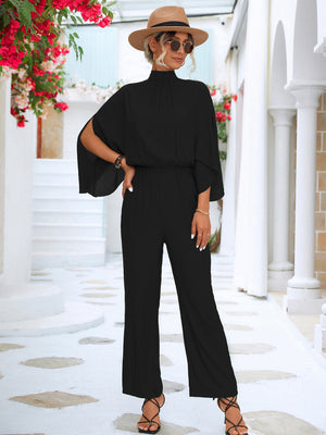 Ladies Elegant Split Sleeve Jumpsuit