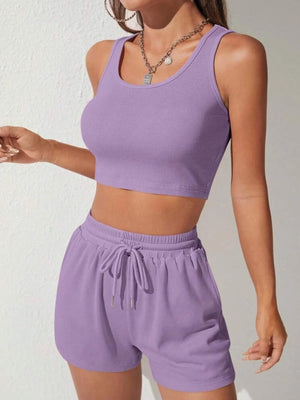 Ladies Comfortable Cut Top & Shorts Set