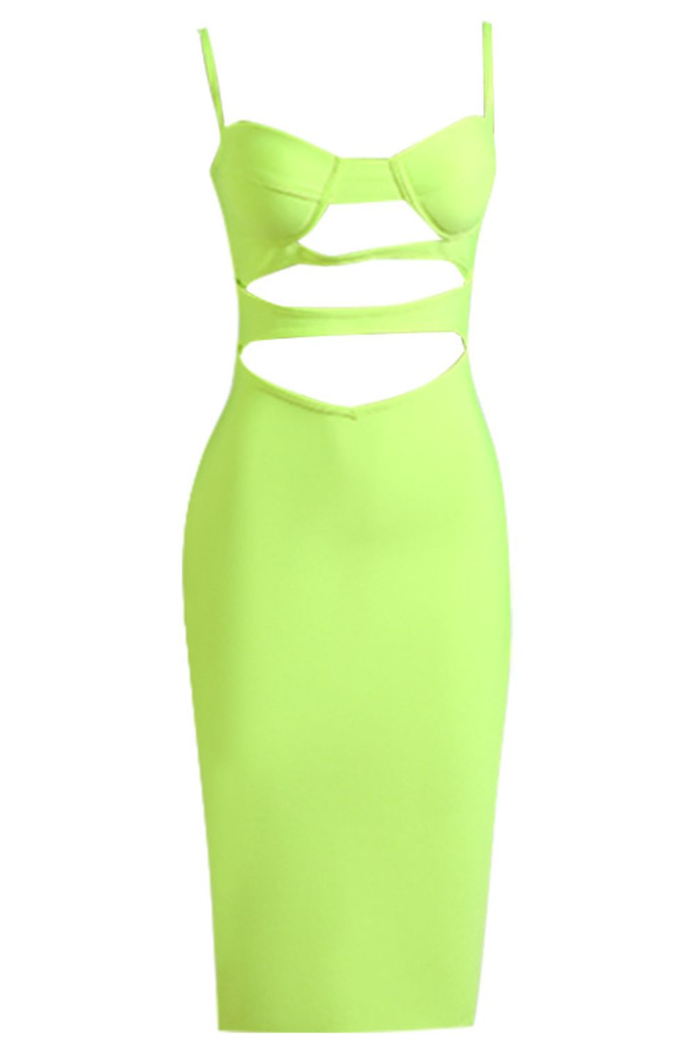 Ladies Elegant Cut Strap Bandage Dress