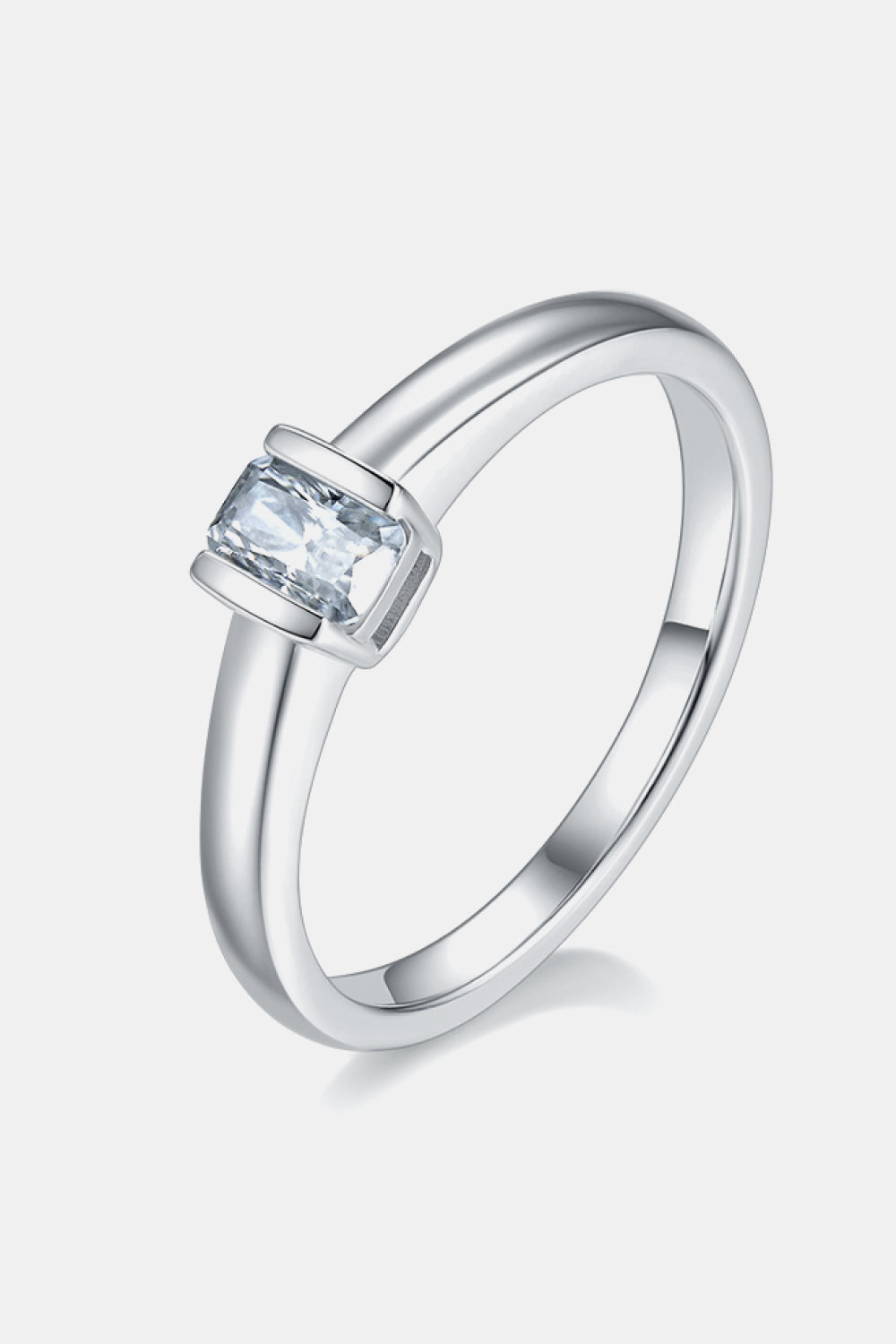 Moissanite 925 Sterling Silver Solitaire Ring