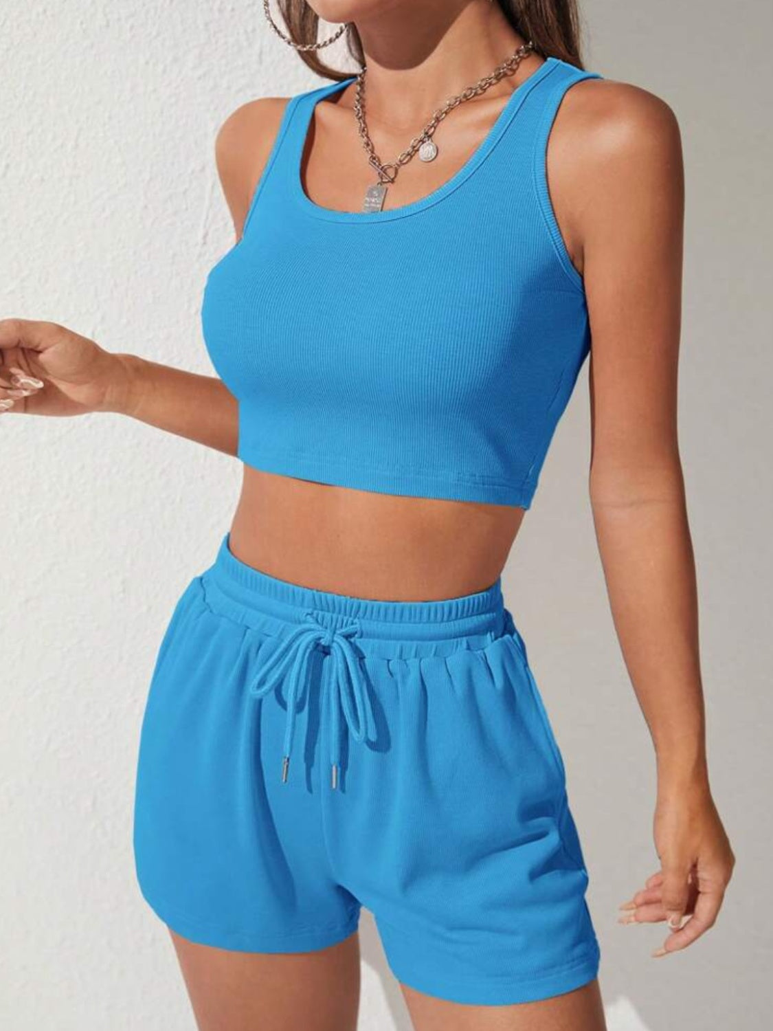 Ladies Comfortable Cut Top & Shorts Set