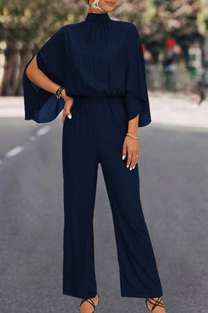 Ladies Elegant Split Sleeve Jumpsuit