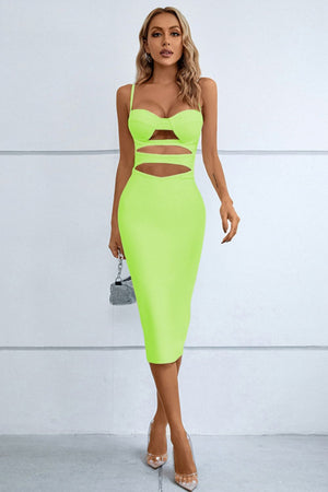 Ladies Elegant Cut Strap Bandage Dress